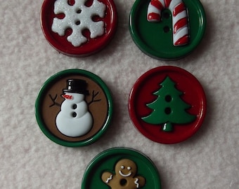 Buttons Galore Santa/'s Hat Rack 4739 Santa Heads Xmas Christmas Dress It Up