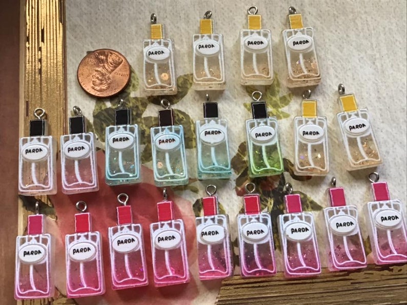 Set of 7 Kawaii Cute Perfume Charms/Miniature Perfume Etsy