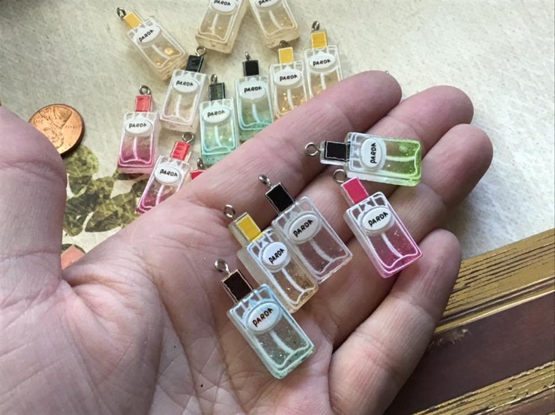 Set of 7 Kawaii Cute Perfume Charms/Miniature Perfume Etsy
