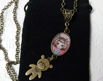 Necklace. Sweet baby. Original art.