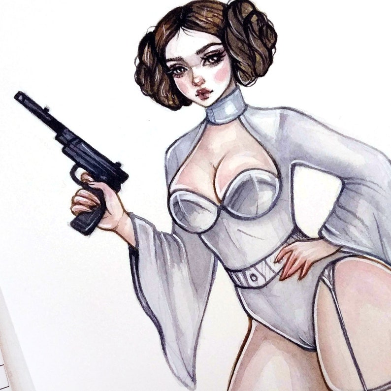 Shabby Blue Leia