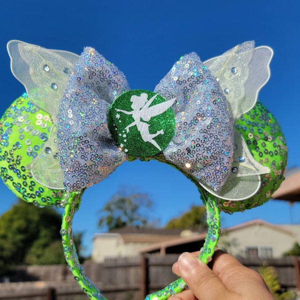Tinkerbell inspired ears, mouse ears, tinkerbell, disney fairy, fairy ears