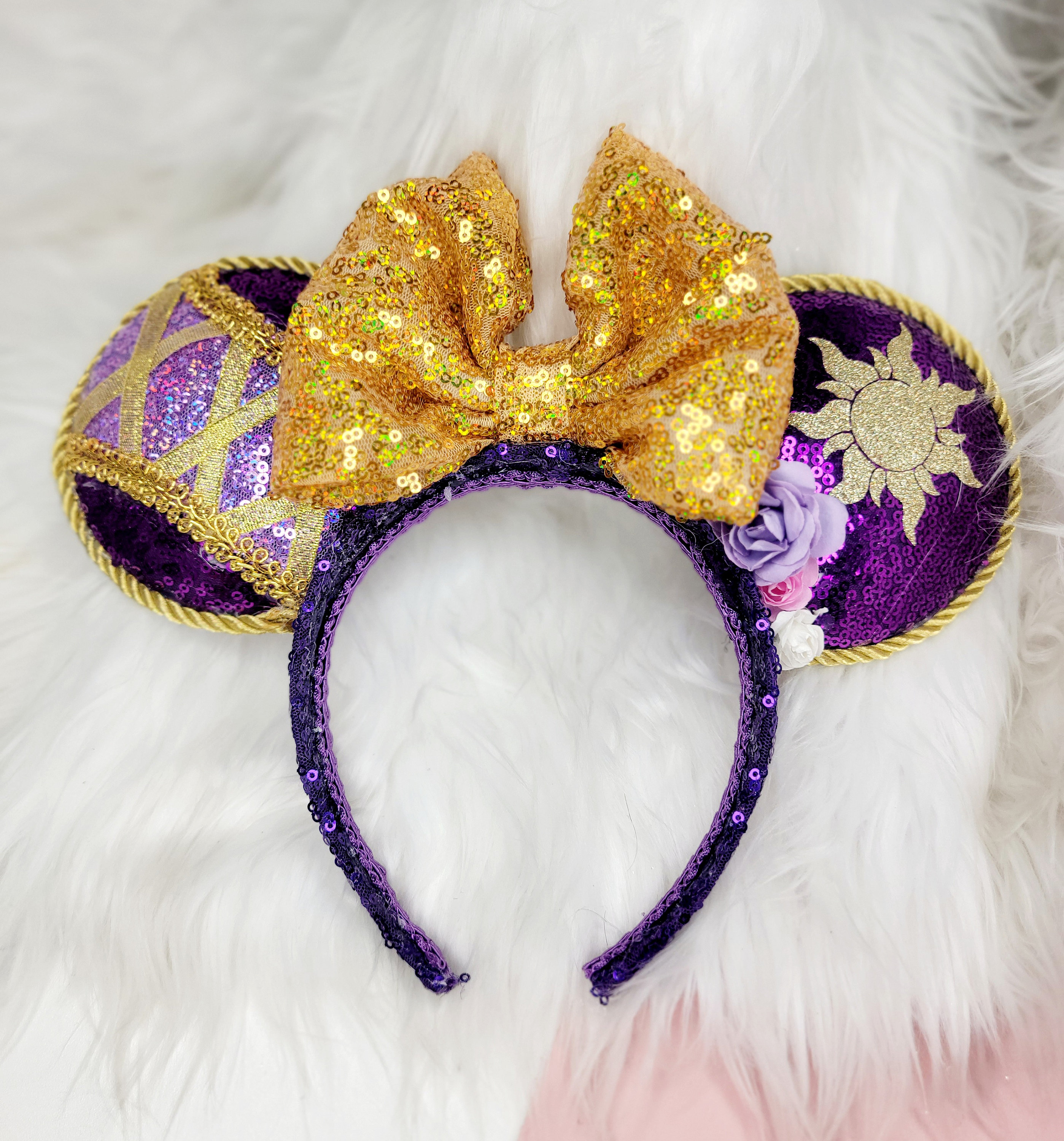 Rapunzel Inspired Ears, Tangled Ears, Mouse Ears, Purple  display picture 3
