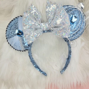 Cinderella inspired ears, princess ears, mouse ears, princess mouse ears, carriage cinderella, princess headband
