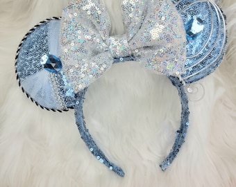 Cinderella inspired ears, princess ears, mouse ears, princess mouse ears, carriage cinderella, princess headband