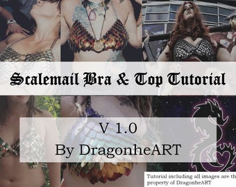 Scalemail Bra Tutorial - Detailed Instructions on How to Make a Scalemail Top - How to Make Scalemail and Chainmail - Scalemaille Bikini
