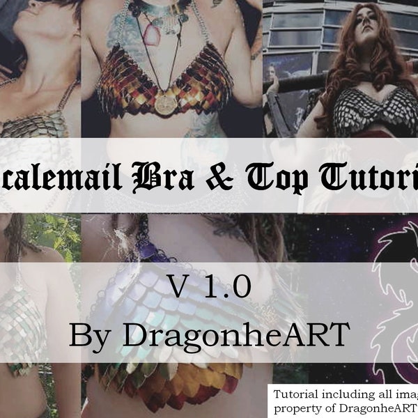 Scalemail Bra Tutorial - Detailed Instructions on How to Make a Scalemail Top - How to Make Scalemail and Chainmail - Scalemaille Bikini