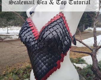 Scalemail Bra Tutorial – DIY Chainmail Top Patterns (Digital Download)