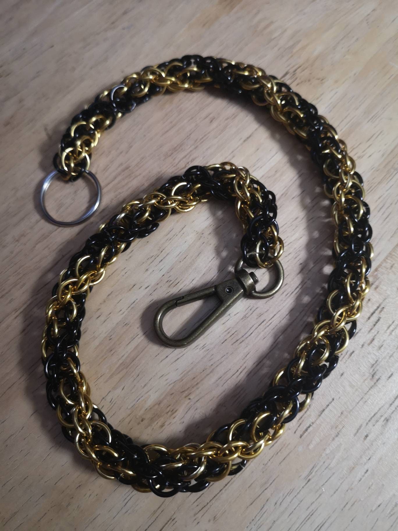 Chainmaille Wallet Chain Candy Cane Weave Chainmail Thick Etsy Canada