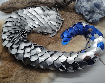 Epic Dragonscale Tails - Extra Large - Made to Order Scale and Chainmail - Scalemail, Scalemaille - Fantasy, LARP, Festival Dragon Tails