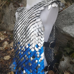 Scalemail Shirt - Sonderanfertigung - Alle Farben verfügbar - Extra Große Schuppen - Drachenschuppen Weste, Shirt, Oberteil, Rüstung, Hauberk