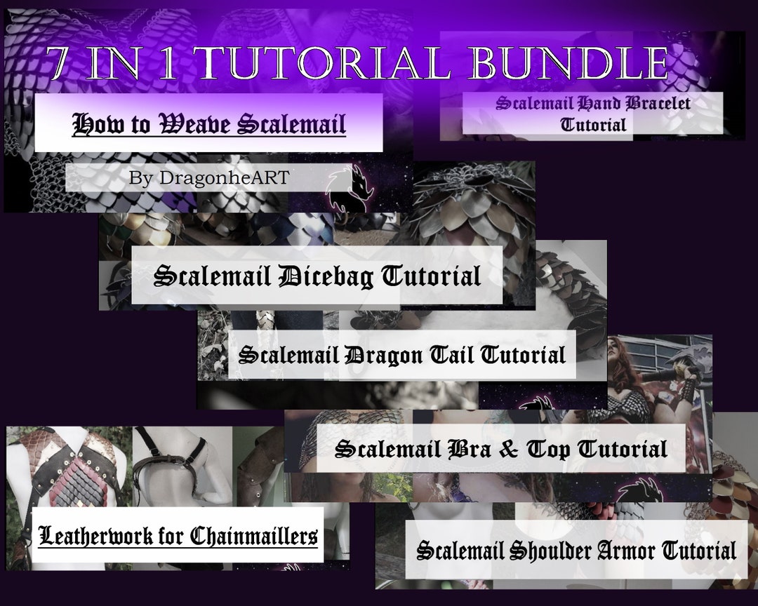 Scalemail Tutorial Bundle - Learn the Basics Plus Patterns to Make ...