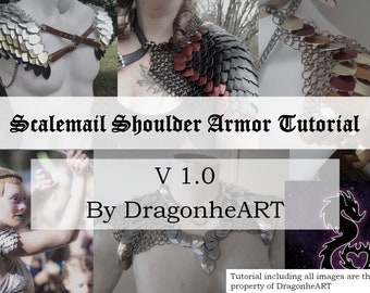 Scalemail Shoulder Armor Tutorial - Make Your Own Epaulets, Pauldrons and Mantles - Detailed Instructions and Patterns