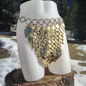 Scalemail Bottom - Skirt, Loincloth, Belt, Tanga, Tasset, Bustle, Hip, Waist - Chain and Scale Maille Adjustable Bottoms