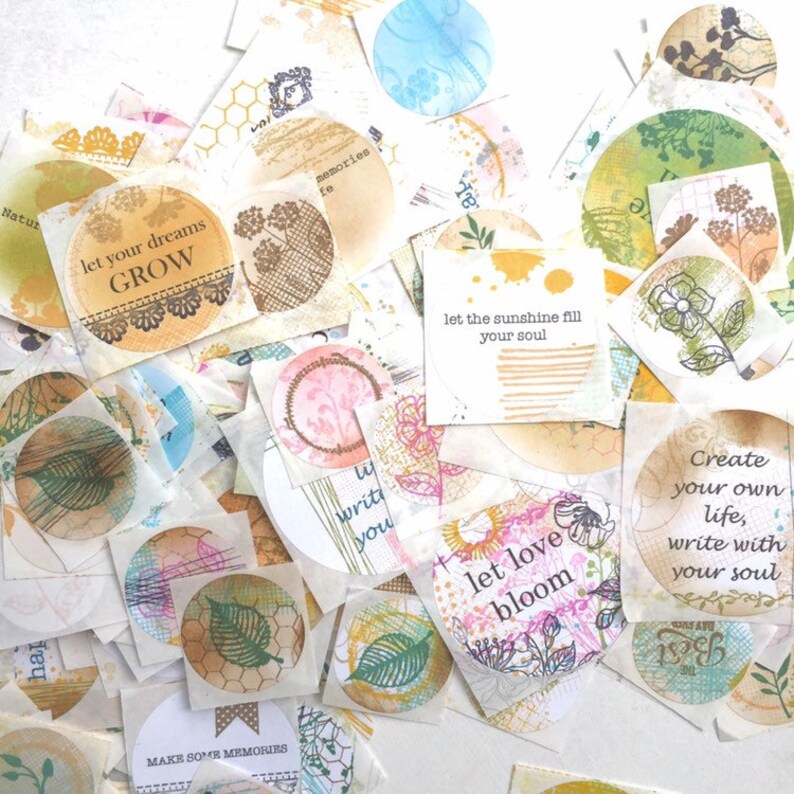 Sticker Assortment Journal Sticker Embellishments Handmade Etsy UK