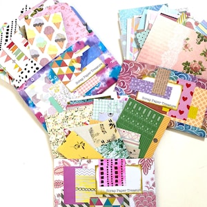 assortimento di carta mista, set di carta da ritagli, carta a fantasia colorata, forniture per diari / idee per lavoretti per bambini, confezione di carta luminosa, pacco di carta