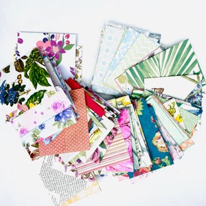 Mixed envelopes , assorted handmade envelopes , pockets for journals , decorated assorted designs , gift packaging , snailmail supply floral