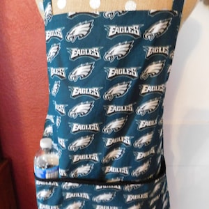 MENS EAGLES APRON --  Philadelphia Eagles apron -- See second photo for New design -- large lined pocket  -- check out matching womens