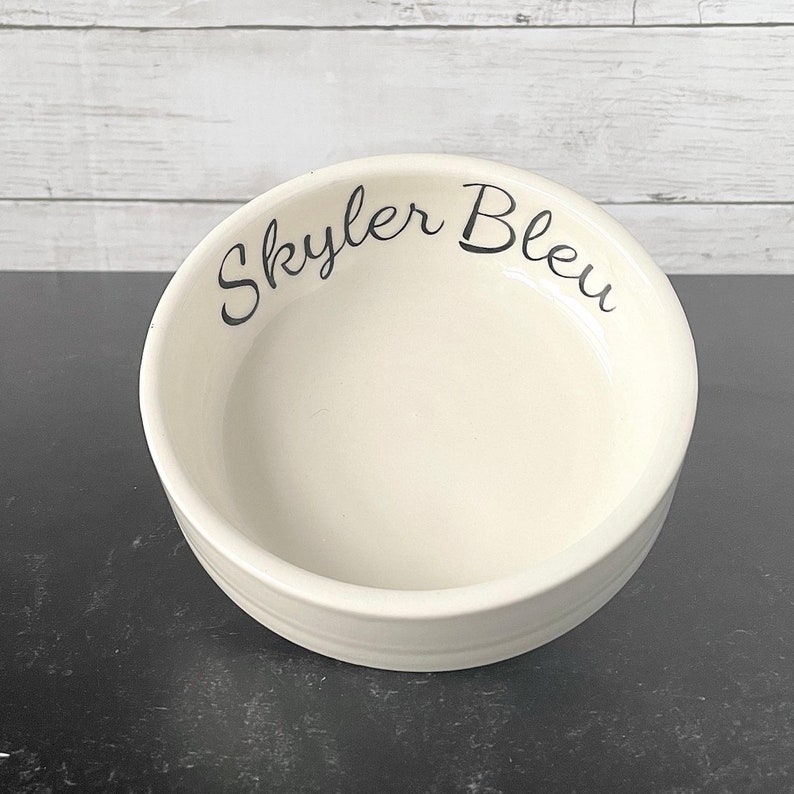 Custom Small Handmade Dog Bowl image 1