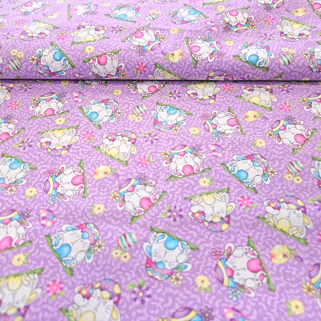 Henry Glass Hoppy Easter Gnomies Cotton Fabric Panel - 24" Quilting Cotton For Spring Crafts