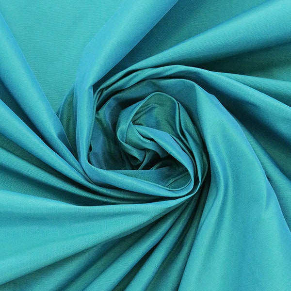 Aqua Taffeta Fabric Special Occasion Lightweight Slight Texture By the Yard