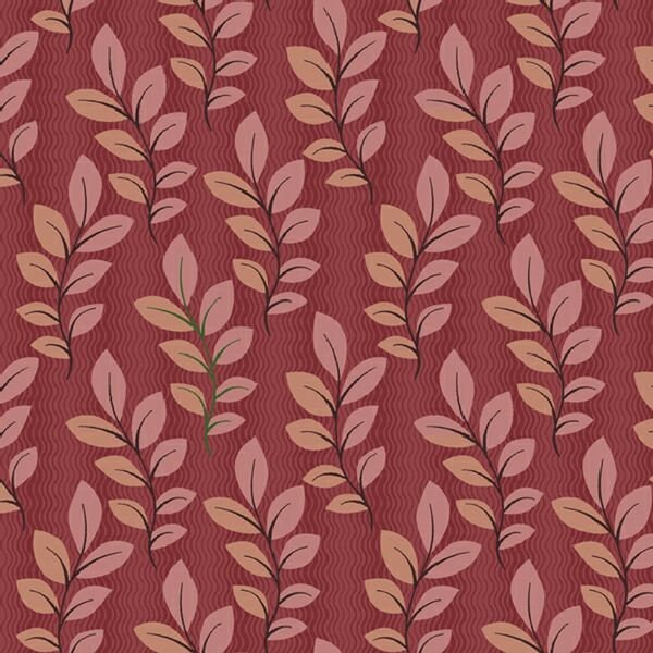 Allure Noir Cotton Fabric Marcus Trailing Vines Tonal Rose