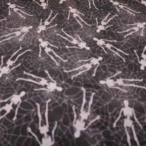 One of a Kind Skeleton Halloween Cotton Fabric Windham By the Yard