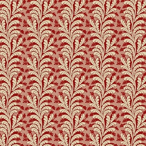 Chateau Jedd Cotton Fabric Andover Reproduction Max and Louise Leaves By the Yard