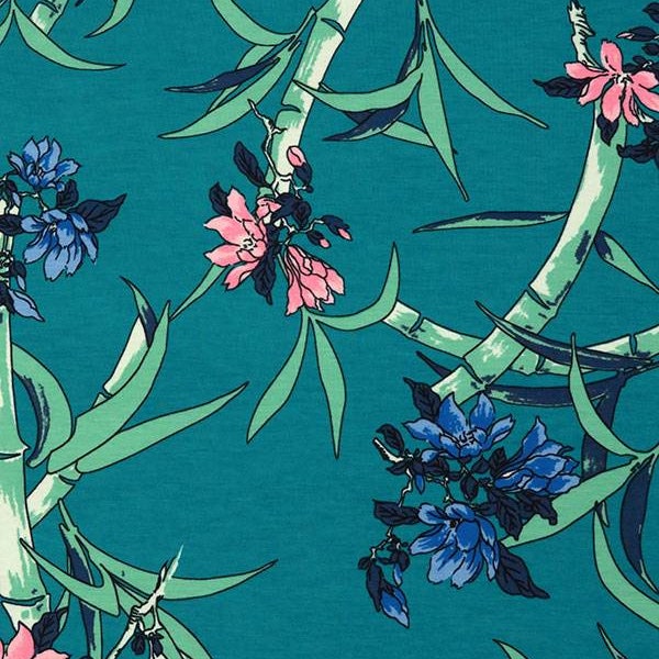 Bamboo Print Fabric Etsy