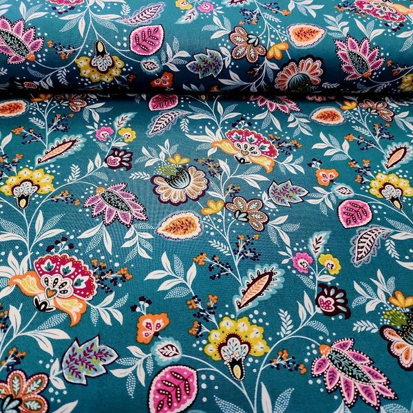 Jewel Tones Fabric Etsy