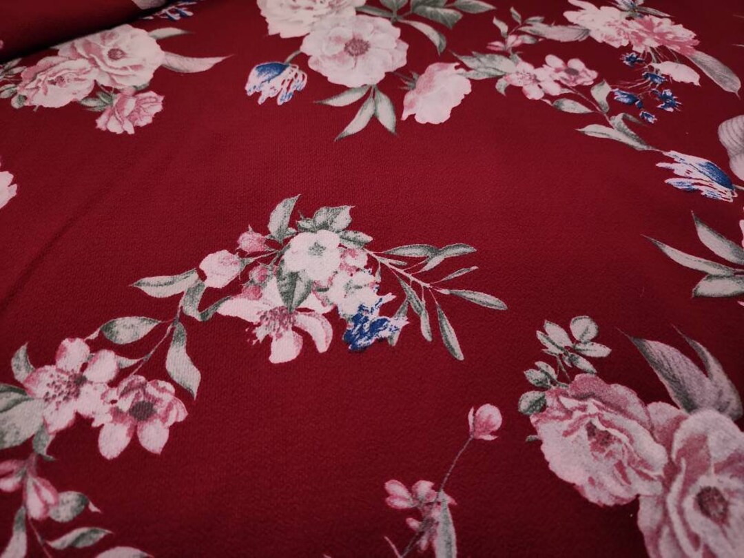 Pre-Cut Crepe Fabric by Yard | Ready To Ship | Dusty Rose