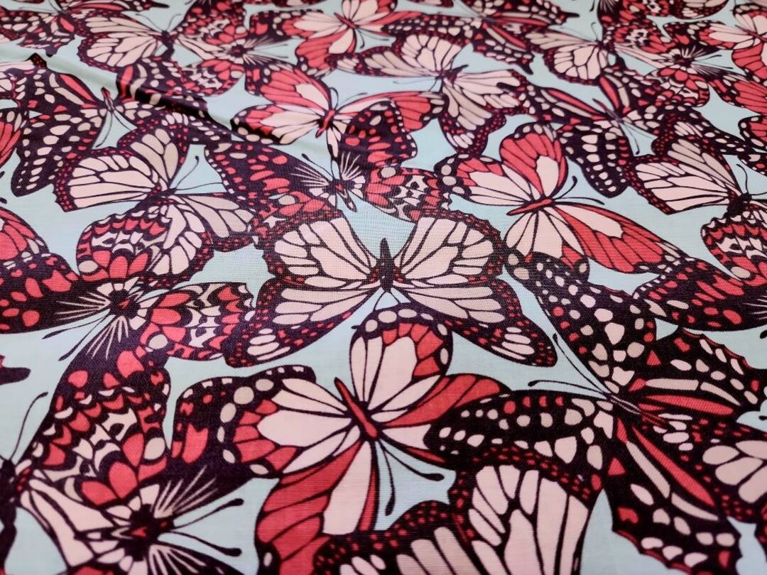 Natural Wonder Butterfly Cotton Fabric Blend by the Yard Etsy