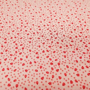 Ladybug Mania Clothworks Cotton Fabric Bugs Pink By the Yard