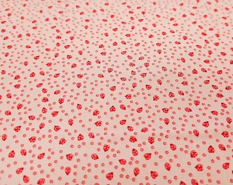 Ladybug Mania Clothworks Cotton Fabric Bugs Pink By the Yard