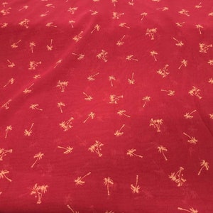 Tropical Floral Crepe Georgette Apparel Fabric Semi Sheer By the Yard