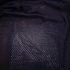 Black Fishnet Knit Fabric Apparel  Black NY Designer By the Yard