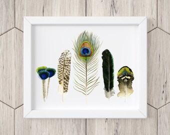 Peacock feathers, peacock art, peacock color, peacock painting, native American style art, jeweltone art