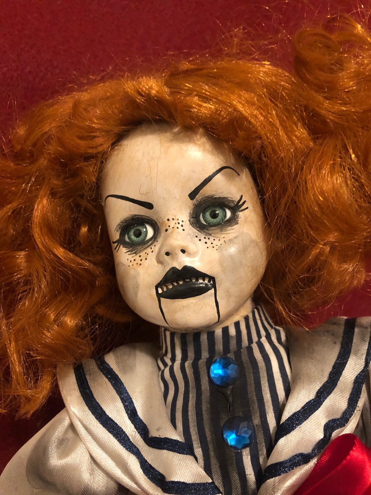 creepy hair doll