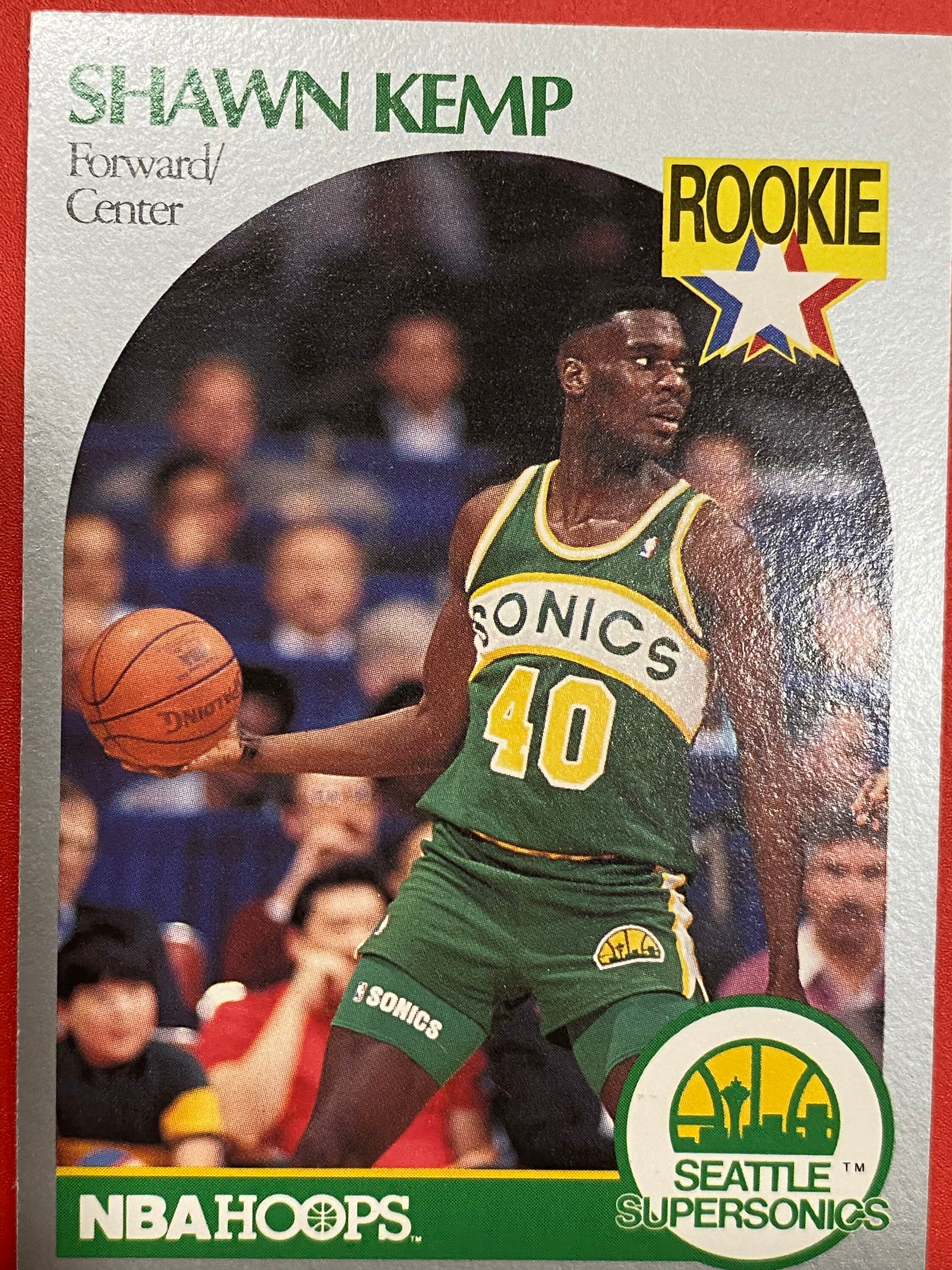 1990 No. 279 Shawn Kemp Rookie Card Hoops Nba Card Etsy