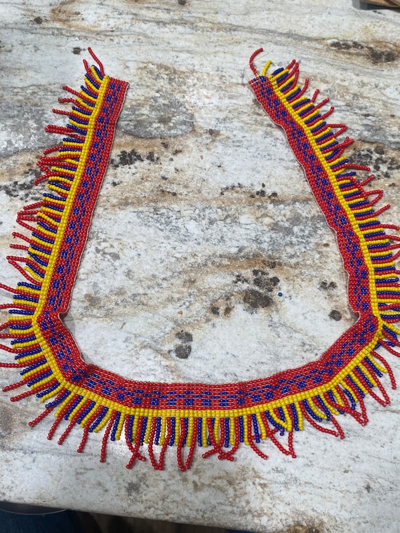 Rare Vintage Native American made hand loomed bea… - image 1