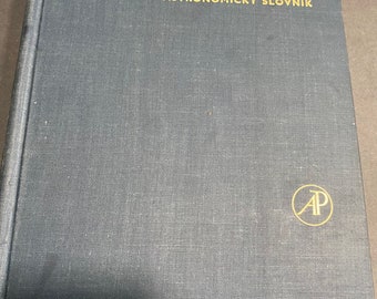 rare 1966 vintage hb Astronomical dictionary by Josip Kleczec