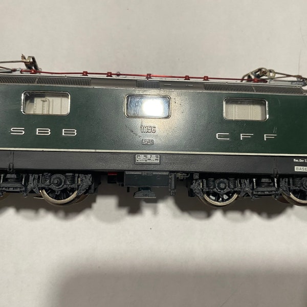 1960s Fleischmann vintage HO Electric train Engine #1140 SBB CFF made in Germany