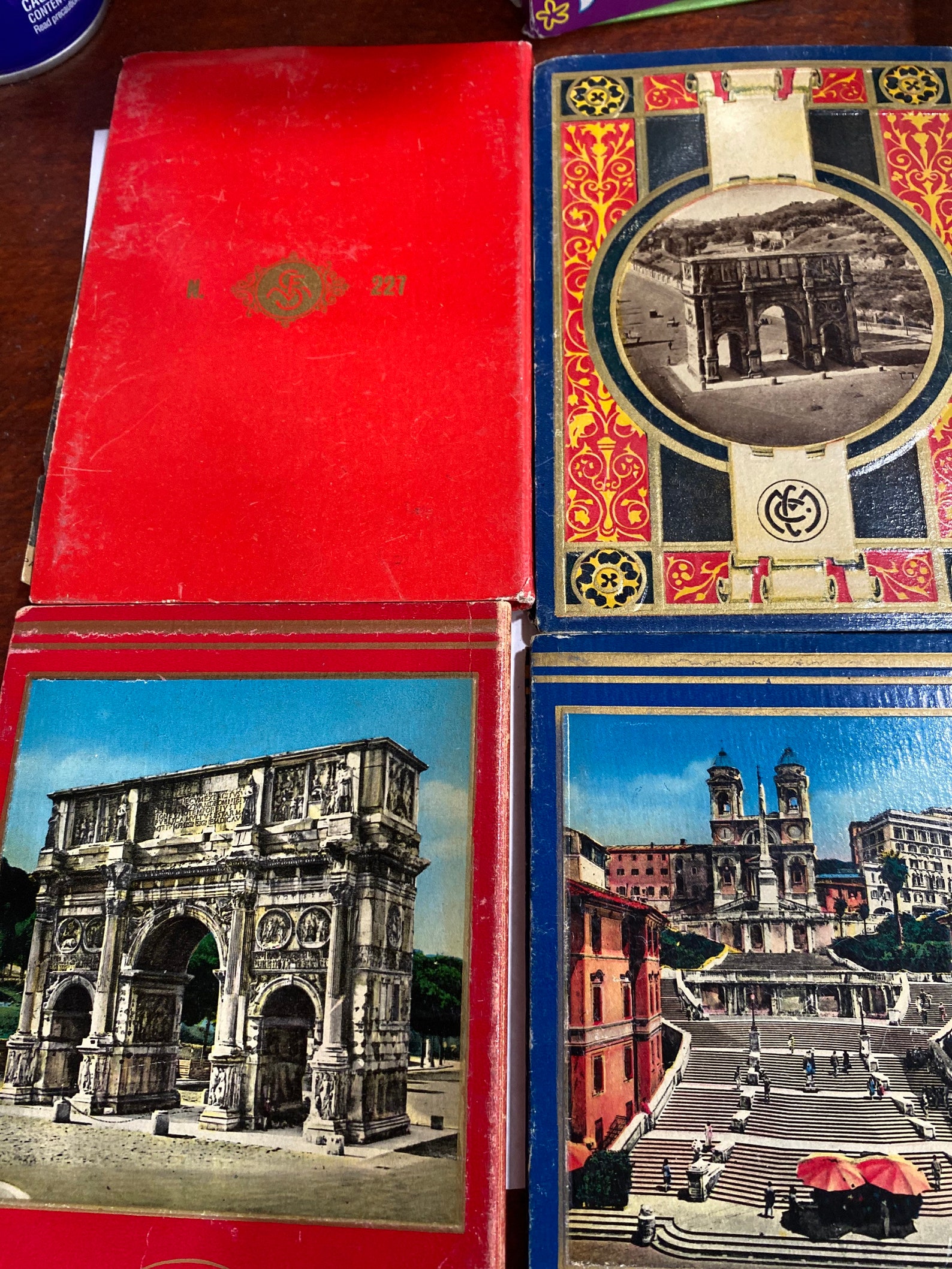 Set of 4 Vintage Travel Souvenir Books From Rome and Pompeii Etsy
