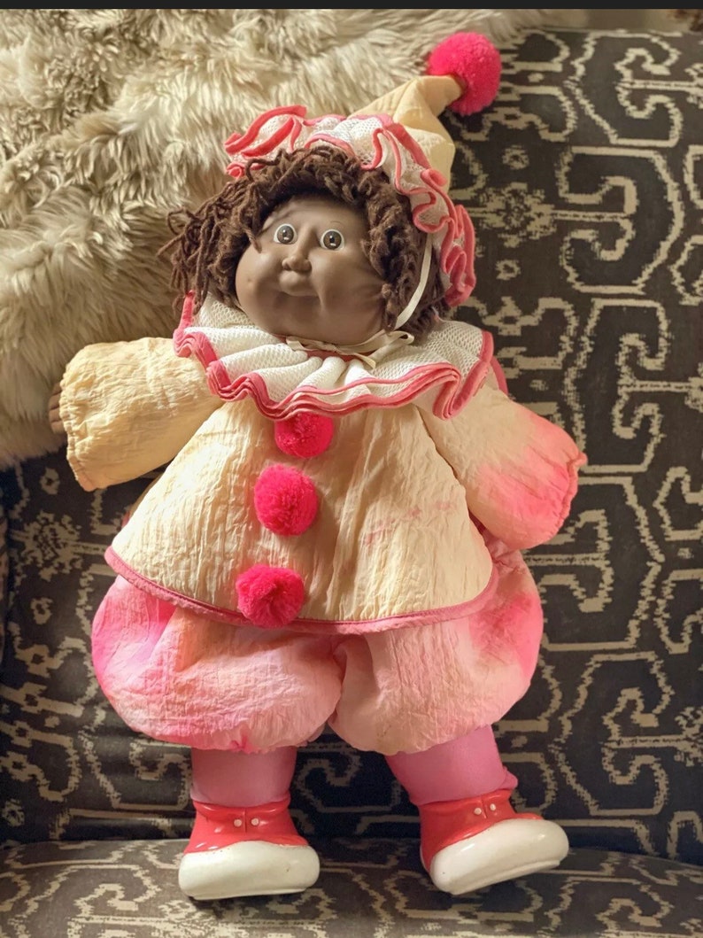 Vintage Clown Cabbage Patch Doll Girl African American 1978 Etsy