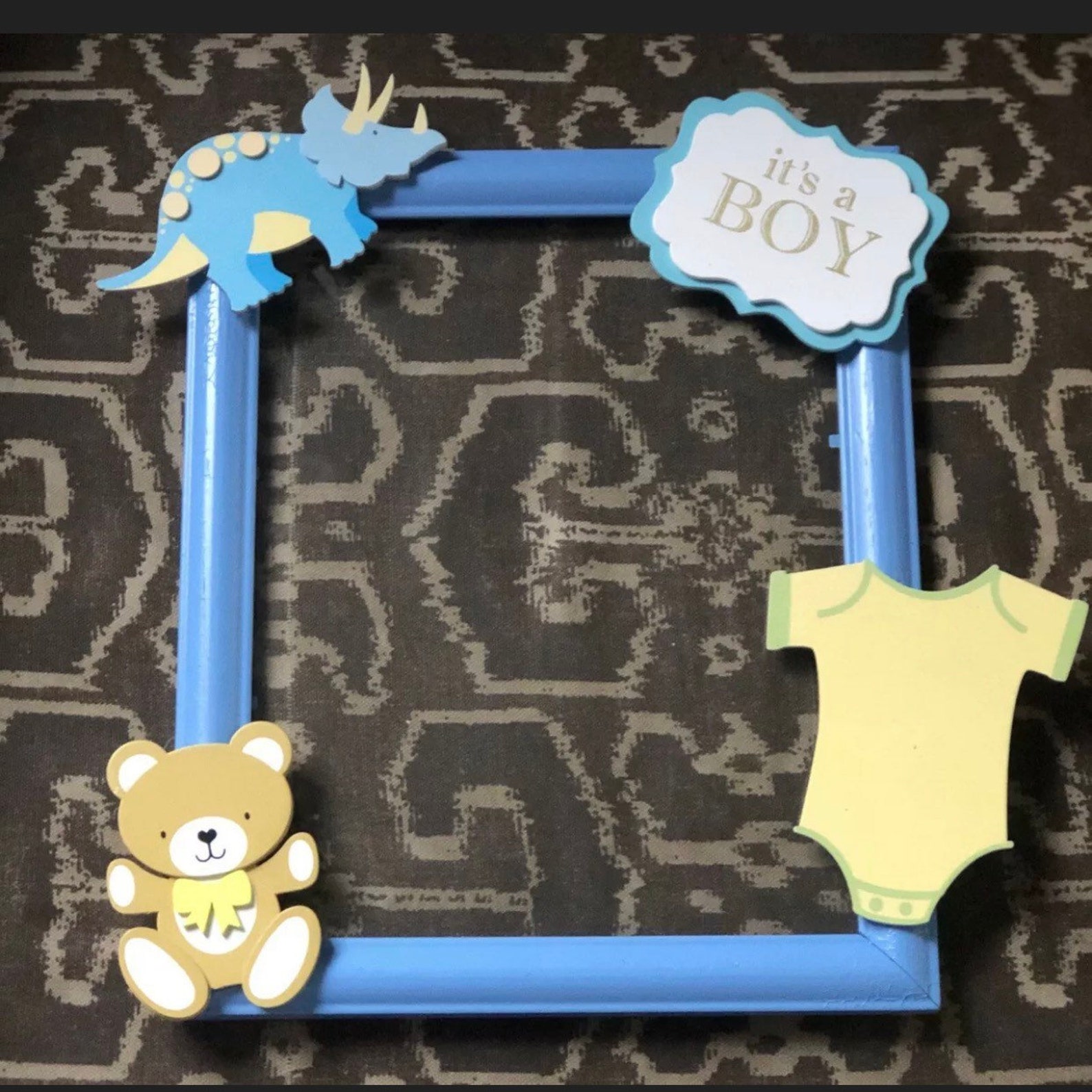 Custom Handmade Its A Boy Photo Frame 8/10 Etsy