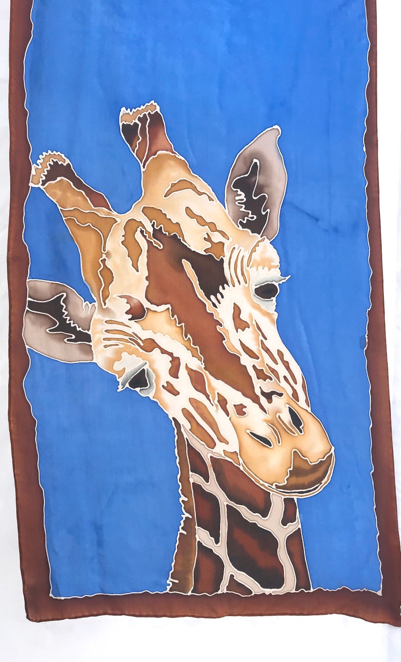 Giraffe Silk Scarf 22x90
