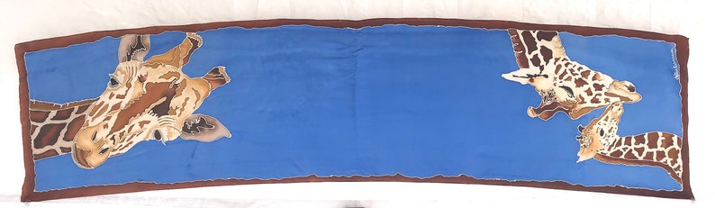 Giraffe Silk Scarf 22x90