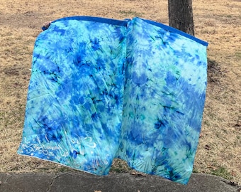 Hand Painted Silk Worship Flags: Peace Through Refining , 36x55