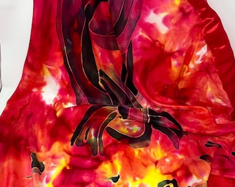 Chain Breaker Prophetic Hand Painted Silk Worship Flag Set 36x55