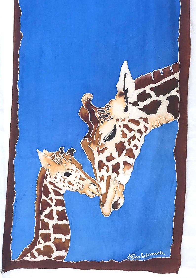 Giraffe Silk Scarf 22x90